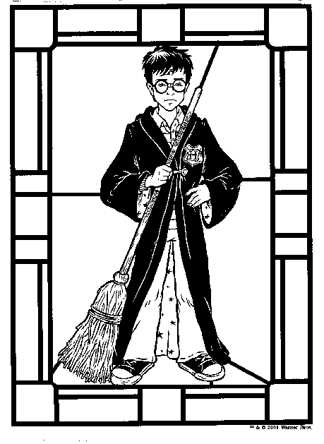 Plansa de colorat cu Harry Potter 41 140
